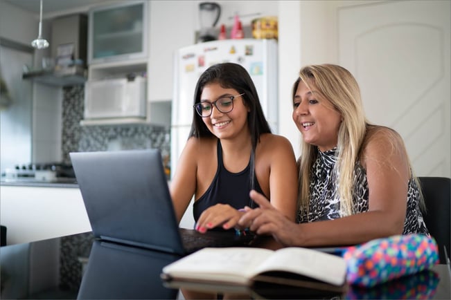 parents helping students with homework